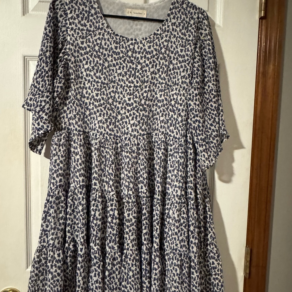 By Together Blue and White Mini Dress
